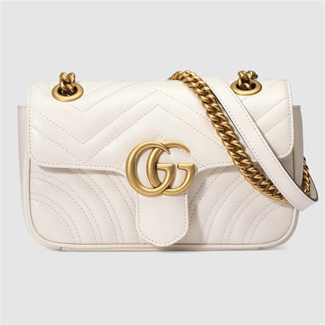 gucci white handbag 2017|gucci white marmont bag.